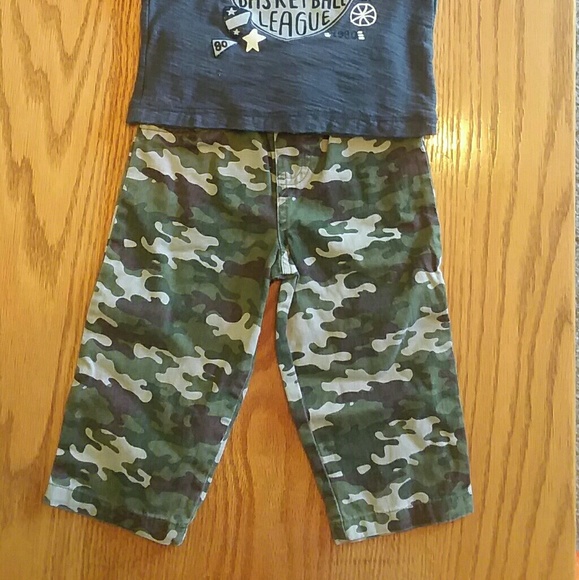 Boy's camo pants size 18 months long sleeve shirt - Picture 2 of 4